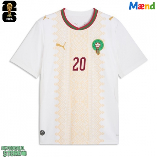 Marokko Ayoub El Kaabi #20 Replika Udebanetrøje VM 2026 Kortærmet